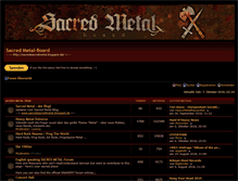 Tablet Screenshot of board.sacredmetal.de